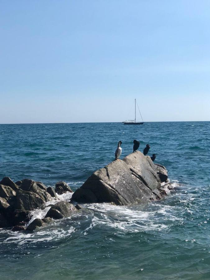 White Stones Beach In Sant Pol De Mar Exterior photo